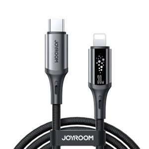 Joyroom S-A60 Pikalatauskaapeli USB-C - Lightning 30W – 1.2 m, Musta