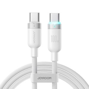 Joyroom S-A63 StarWay Series snellaadkabel USB-C naar USB-C, 1,2 m – wit
