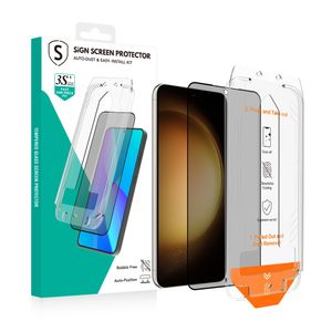 SiGN Privacy Skærmbeskyttelse Samsung Galaxy S22/S23  – EZ Apply med støvfri applikator