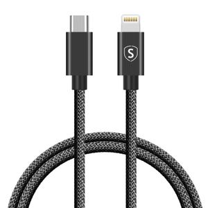 SIGN USB-C Lightning-kaapeliin 20 W, 1 m - musta