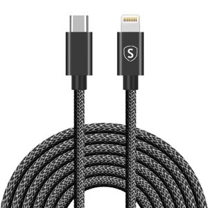 SIGN USB-C Lightning Cable 2.1A, 3m - musta