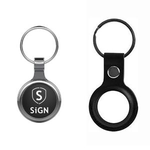 SiGN Smart Bluetooth Finder + nyckelring i konstläder – svart