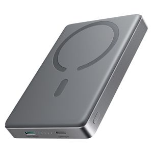 SiGN Ultratunn Magnetisk Powerbank 10000mAh, 20W - Grå