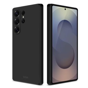 SiGN Liquid Silicone kuori Samsung Galaxy S26 Ultra - Musta