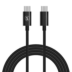 SiGN Hurtigopladerkabel USB-C til USB-C 60W, 3A, PD, 2m - Sort