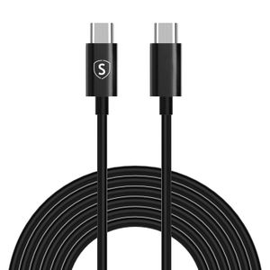 SiGN USB-C til USB-C Kabel 60W, 3A, PD, 3m - Svart