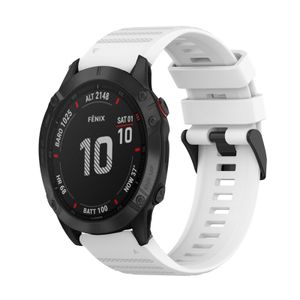 Garmin Fenix 6 Pro Klokkereim Silikon 22mm – Hvit