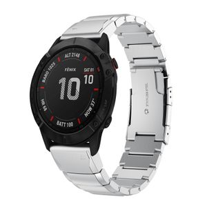 Garmin Fenix 6 Pro Klokkereim i Rustfritt Stål – Sølv