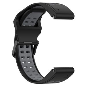 Garmin Enduro 3 Urrem i silikone tofarvet - Sort / Grå