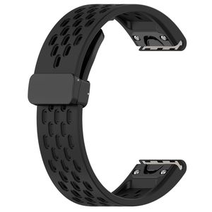 Garmin Fenix 7X Pro Klokkereim i silikon ensfarget - Svart