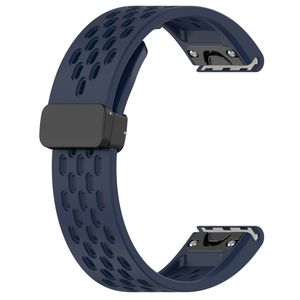 Garmin Fenix 7X Pro Klokkereim i silikon ensfarget - Blå