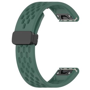 Garmin Fenix 7X Pro Klokkereim i silikon ensfarget - Grønn