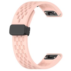 Garmin Fenix 7X Pro Klokkereim i silikon ensfarget - Rosa