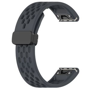 Garmin Fenix 7X Pro Klokkereim i silikon ensfarget - Grå
