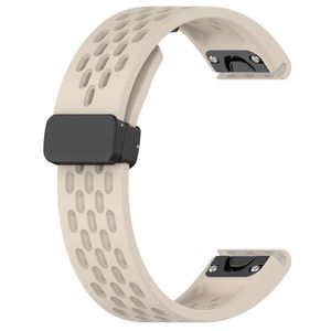 Garmin Fenix 7X Pro Klokkereim i silikon ensfarget - Hvit