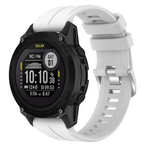 Garmin Descent G1 Solar Urrem i silikone ensfarvet - Hvid