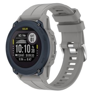 Garmin Descent G1 Solar Urrem i silikone ensfarvet - Grå