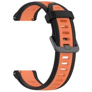 Garmin Bounce Urrem i tekstureret silikone tofarvet - Sort / Orange