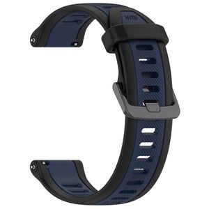 Garmin Bounce Urrem i tekstureret silikone tofarvet - Sort / Blå