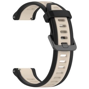 Garmin Approach S40 Urrem i tekstureret silikone tofarvet - Sort / Hvid