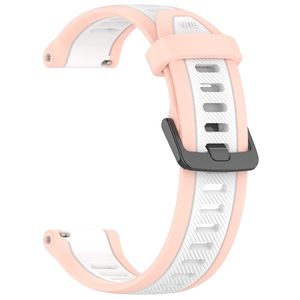 Garmin Approach S40 Urrem i tekstureret silikone tofarvet - Lyserød / Hvid