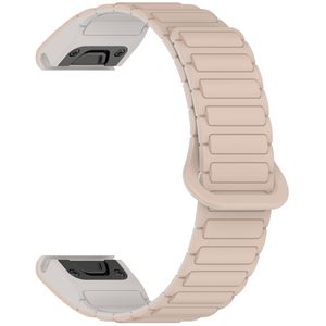Garmin Fenix 8 51mm Klokkereim i silikon tofarget - Hvit / Beige