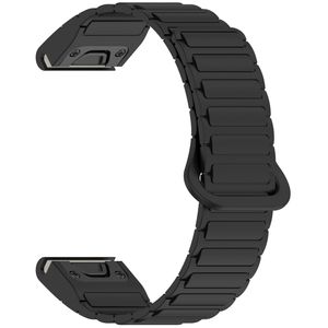 Garmin Fenix 8 43mm Klokkereim i silikon tofarget - Svart