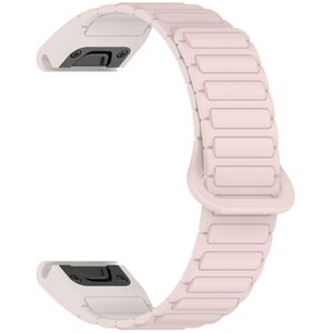 Garmin Fenix 8 43mm Klokkereim i silikon tofarget - Rosa / Hvit