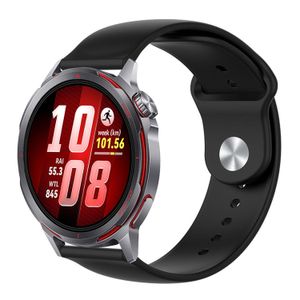 Huawei Watch GT Runner 2 silikoniranneke kellolle - musta