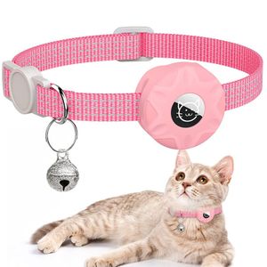 AirTag Husdjurshalsband med silikonskal - Rosa