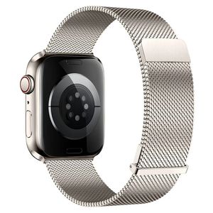 Apple Watch 49/46/44/42mm Milanesiskt magnetiskt Klockarmband - Silver
