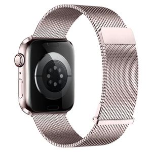 Apple Watch 42/41/40/38mm Milanesisk magnetisk klokkerem - Rosa