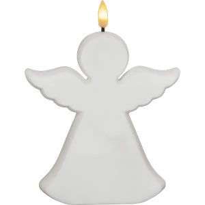 Star Trading LED-Grableuchte Flamme Angel – weiß