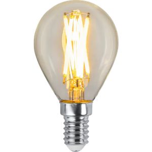 Star Trading LED-Lampe E14, Kugelform, gedimmt bis warmweiß – Klarglas