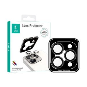 SiGN Herdet Glass Linsebeskytter for iPhone 14 Pro /16 Pro /14 Pro Max /16 Pro Max - Svart/Gjennomsiktig