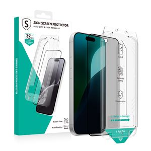 SiGN Privacy Näytönsuoja iPhone 18 Pro Max – EZ Apply pölyttömän sovittimen kanssa