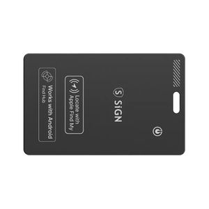 SiGN Ultra Slim Location Finder Bluetooth Tracker til Wallet SmartCard – Sort