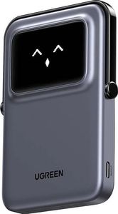 UGREEN PB571 Uno Magnetisk Powerbank 5000 mAh – 20W + Trådløs Opladning - Grå