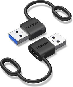 UGREEN USB-A hann til USB-C hunnadapter, 2 stk - svart