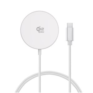 4Smarts Qi2 MagSafe Trådlös laddare 25W, 1,5m – Vit