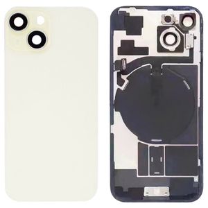 iPhone 15 Baksida med smådelar - Gul