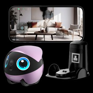Enabot EBO Air 2 Plus Family Companion Robot – 3K AI-assistent – lilla