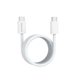4Smarts RollUp USB-C Magnetisk kabel 100W, 1.5m – vit