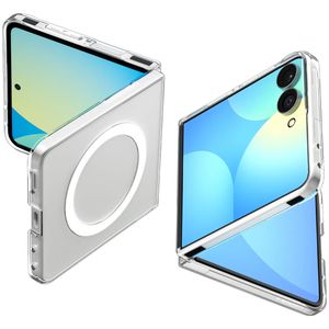 Spigen Airskin MagFit Deksel til Samsung Galaxy Z Flip8 - Gjennomsiktig/hvit