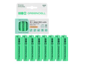 Green Cell 4x AAA HR03 950mAh Oppladbart Batteripakke