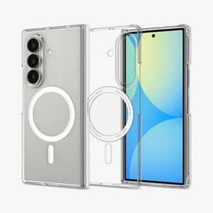 Spigen Airskin Zero MagFit Deksel til Samsung Galaxy Z Fold8 Ultra - Gjennomsiktig/hvit