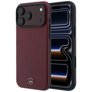 Mercedes Iconic Line MagSafe -kuori till iPhone 18 Pro/17 Pro - Burgundi