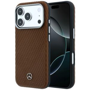 Mercedes Wood Effect MagSafe -kuori till iPhone 18 Pro/17 Pro - Ruskea
