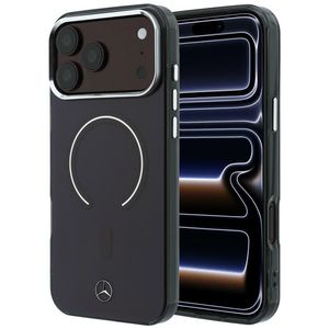 Mercedes Double Layer Iconic Logo MagSafe -kuori till iPhone 18 Pro Max/17 Pro Max - Burgundi
