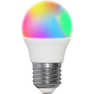 Star Trading LED-pære E27 Globe Smartpære 470 lm – Hvit/Flerfarget
